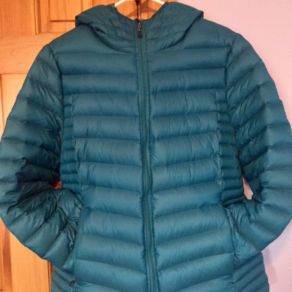 EMS turquoise puffer jacket